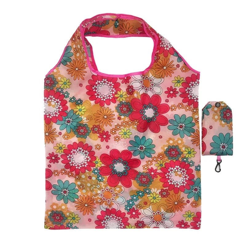 Large Foldabler Groceries Bags - Washable Printed Totes - WIVAStore