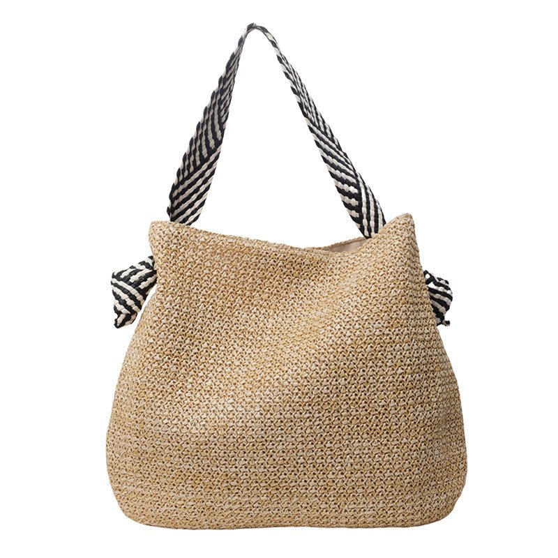 Large Woven Straw Tote – Women’s Beach Shoulder Bag, Vacation Handbag & Crossbody Purse - WIVAStore
