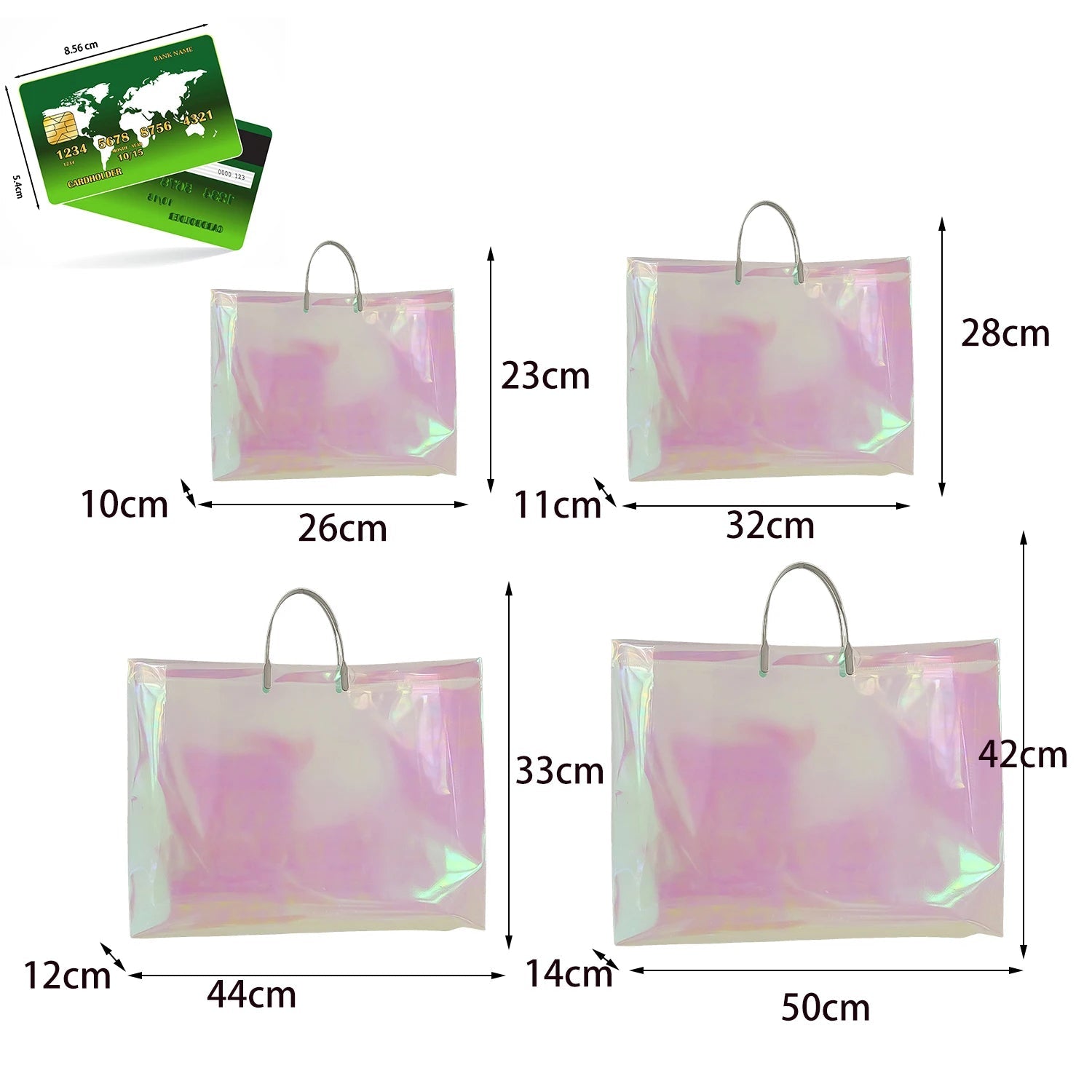 Laser Handbag Waterproof Handbag Tote Eco Bag - WIVAStore