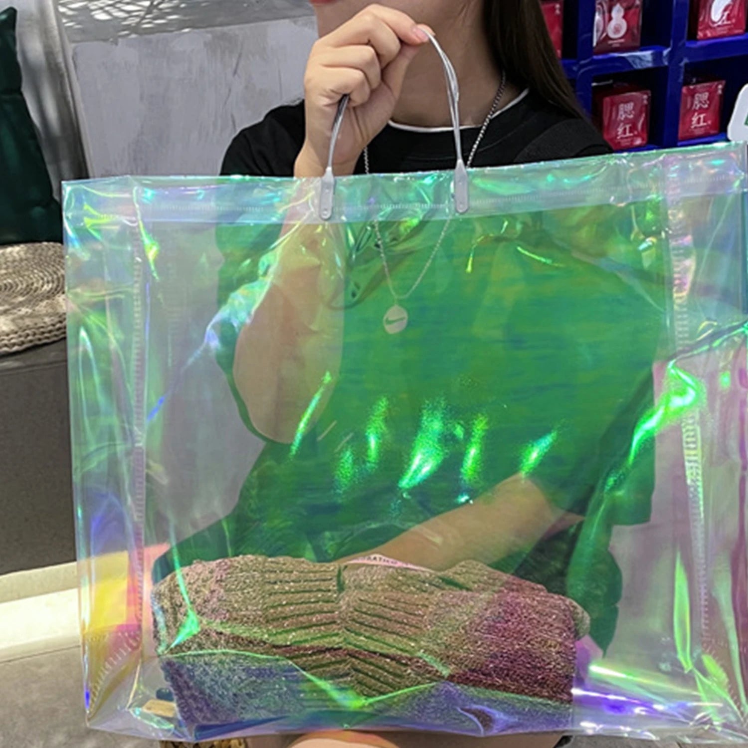 Laser Handbag Waterproof Handbag Tote Eco Bag - WIVAStore