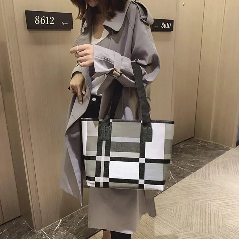 Leather Shoulder Shopping Bag - WIVAStore