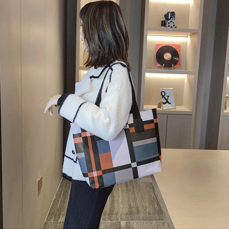 Leather Shoulder Shopping Bag - WIVAStore