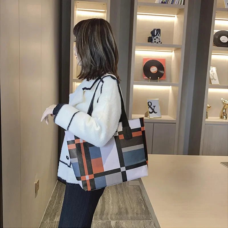 Leather Shoulder Shopping Bag - WIVAStore