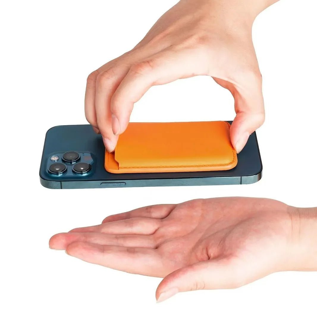 Leather Wallet Case For iPhone 15 Pro Max 14 13 12 Card Holder with MagSafe Magnet - WIVAStore