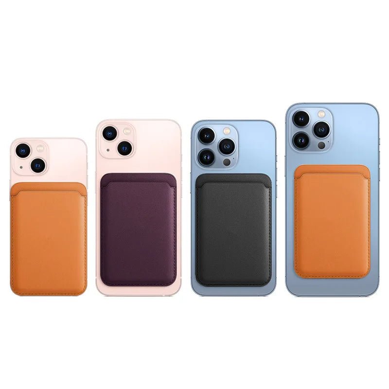 Leather Wallet Case For iPhone 15 Pro Max 14 13 12 Card Holder with MagSafe Magnet - WIVAStore