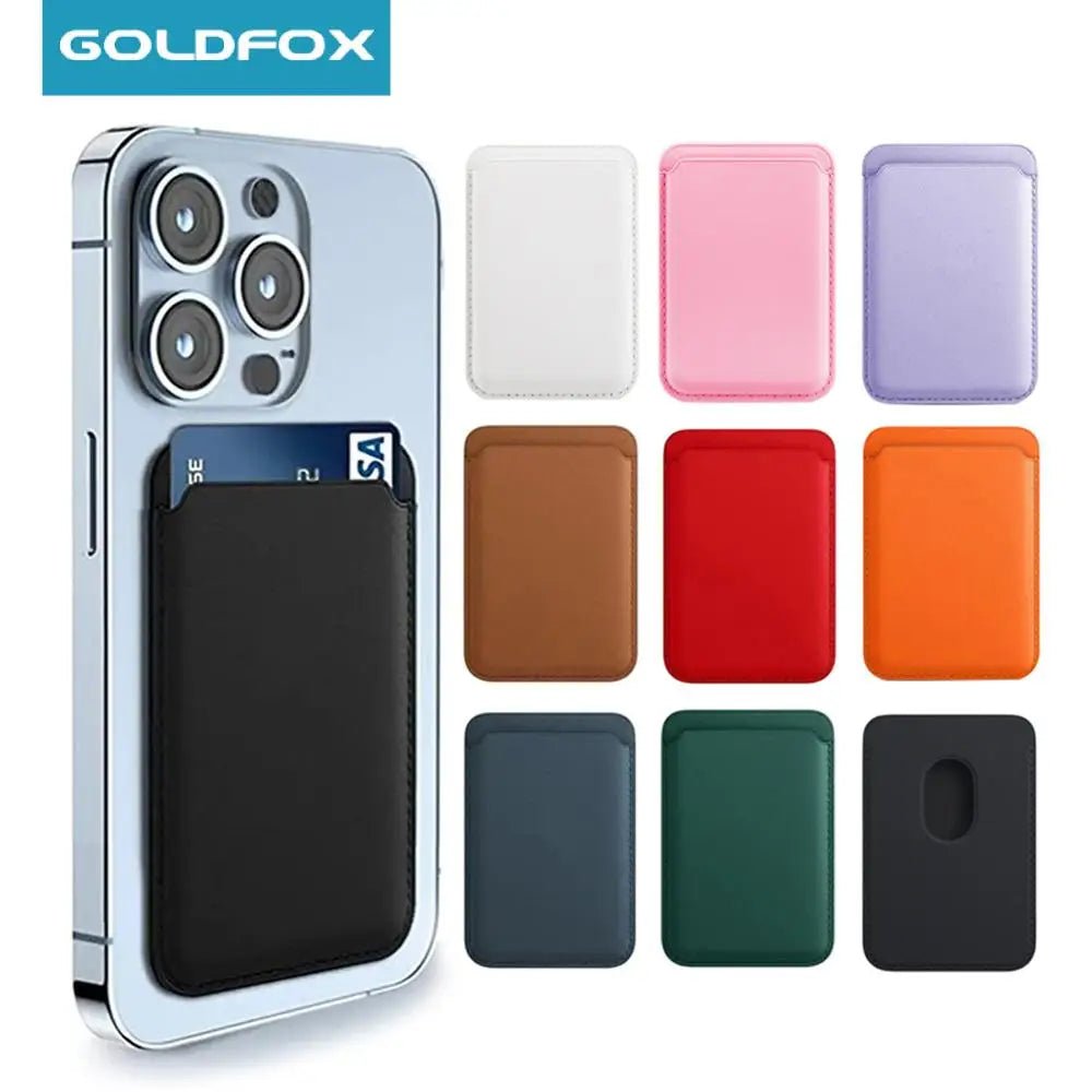 Leather Wallet Case For iPhone 15 Pro Max 14 13 12 Card Holder with MagSafe Magnet - WIVAStore