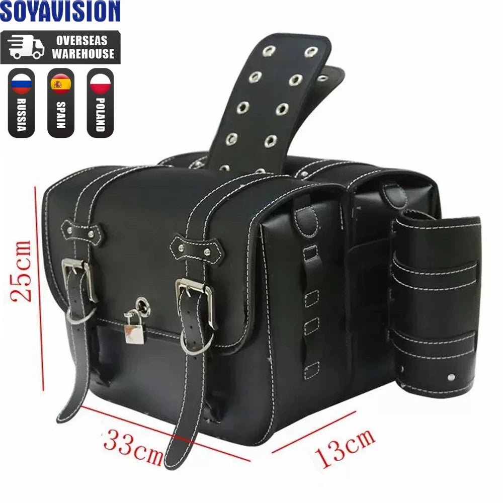 Luggage Tail Rear Bags For Sportster 883 1200 Honda Yamaha Suzuki Motorcycle - WIVAStore