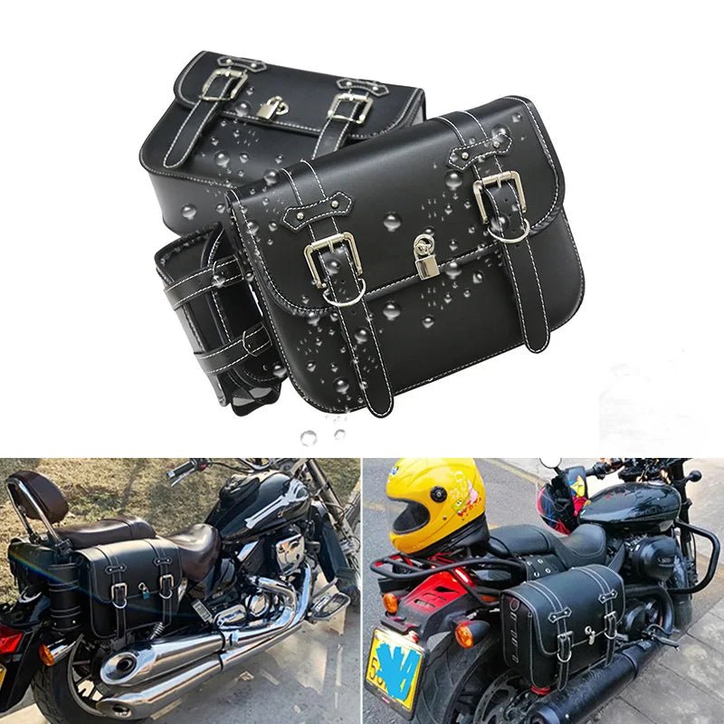 Luggage Tail Rear Bags For Sportster 883 1200 Honda Yamaha Suzuki Motorcycle - WIVAStore