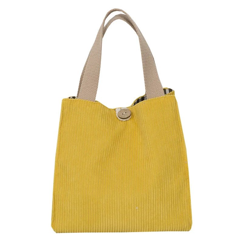 Lunch Bag Corduroy Canvas Lunch Box - WIVAStore