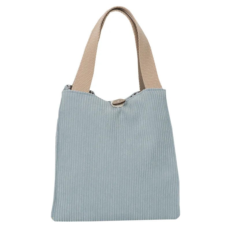 Lunch Bag Corduroy Canvas Lunch Box - WIVAStore