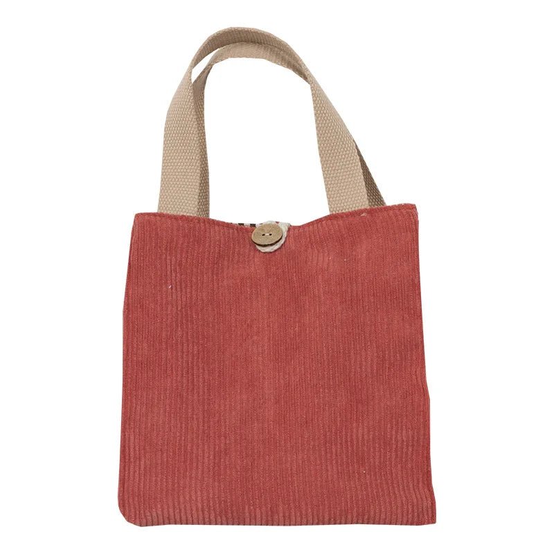 Lunch Bag Corduroy Canvas Lunch Box - WIVAStore