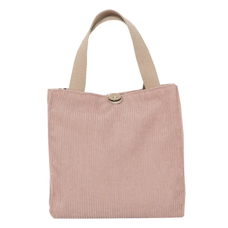 Lunch Bag Corduroy Canvas Lunch Box - WIVAStore