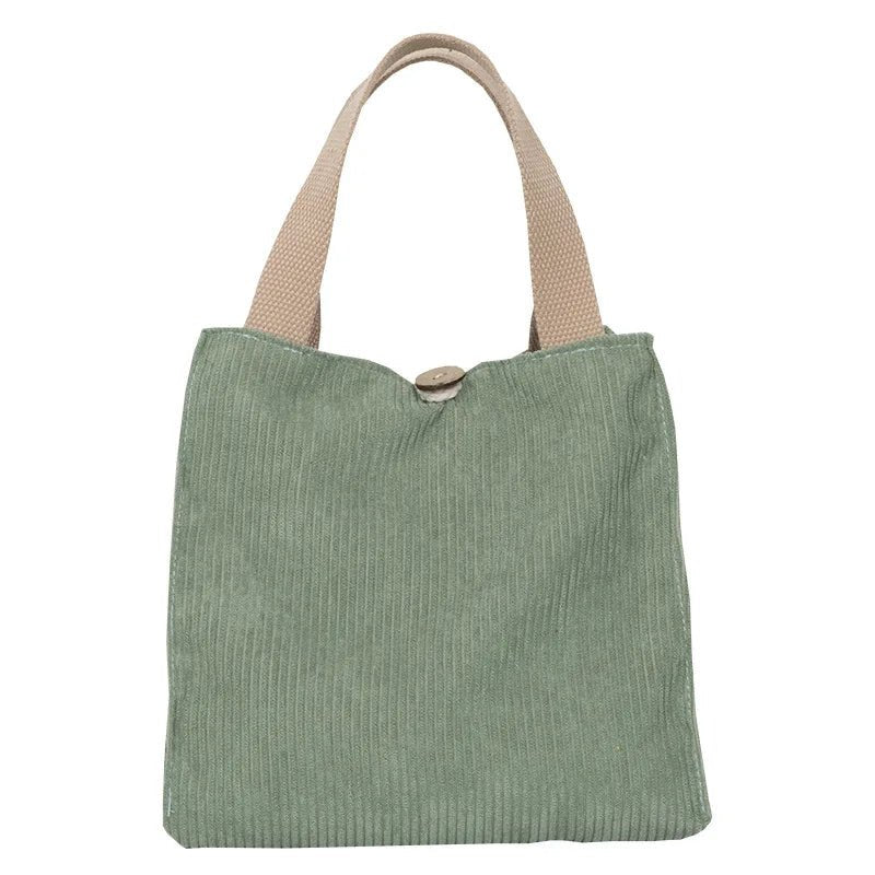 Lunch Bag Corduroy Canvas Lunch Box - WIVAStore