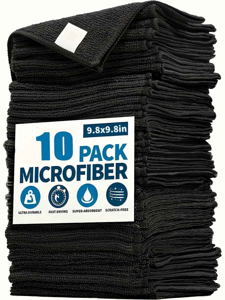 Machine Washable Microfiber Cloths 10Pcs - WIVAStore