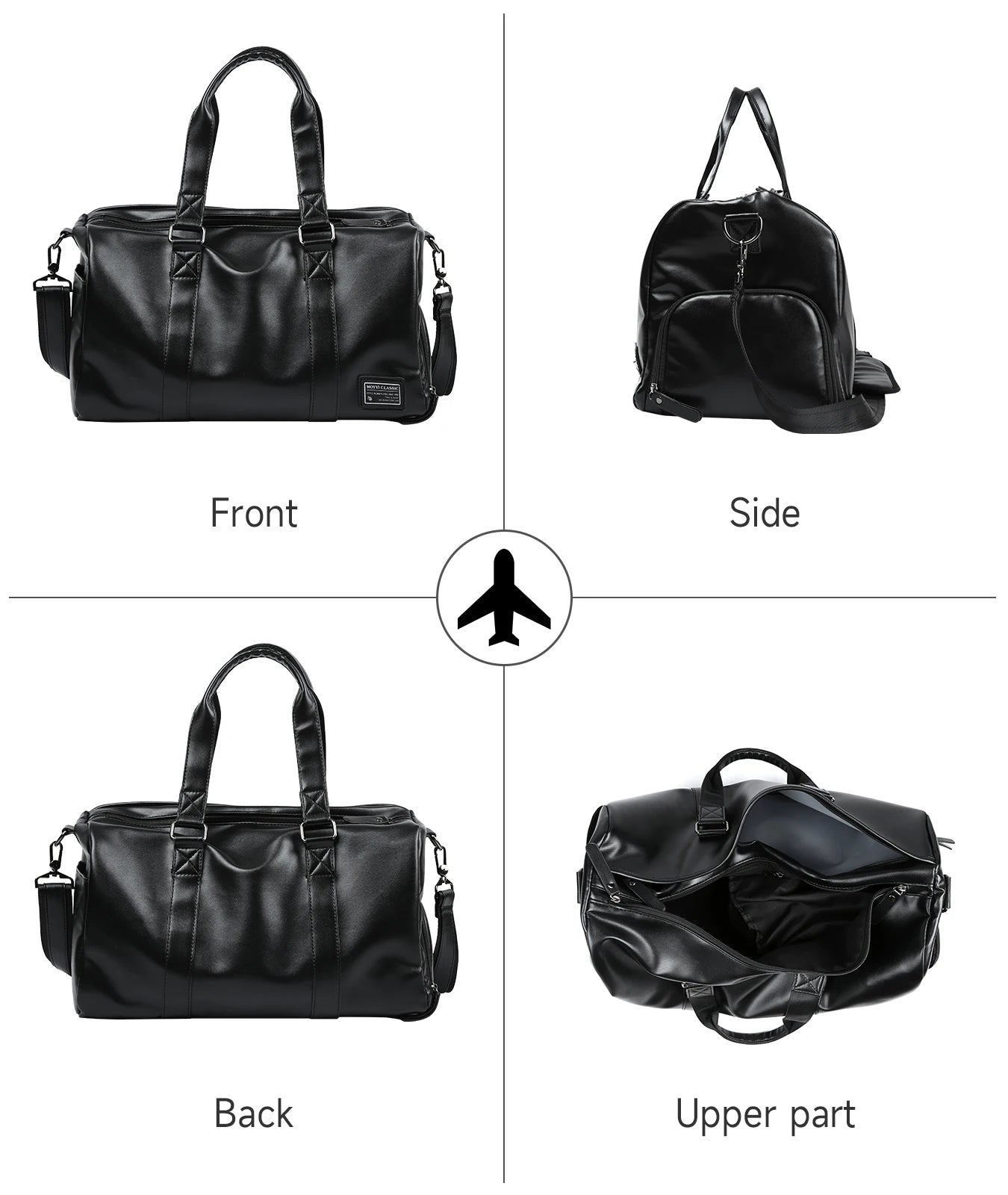 MATE ELAN Men Leather Travel Duffel Bag - WIVAStore