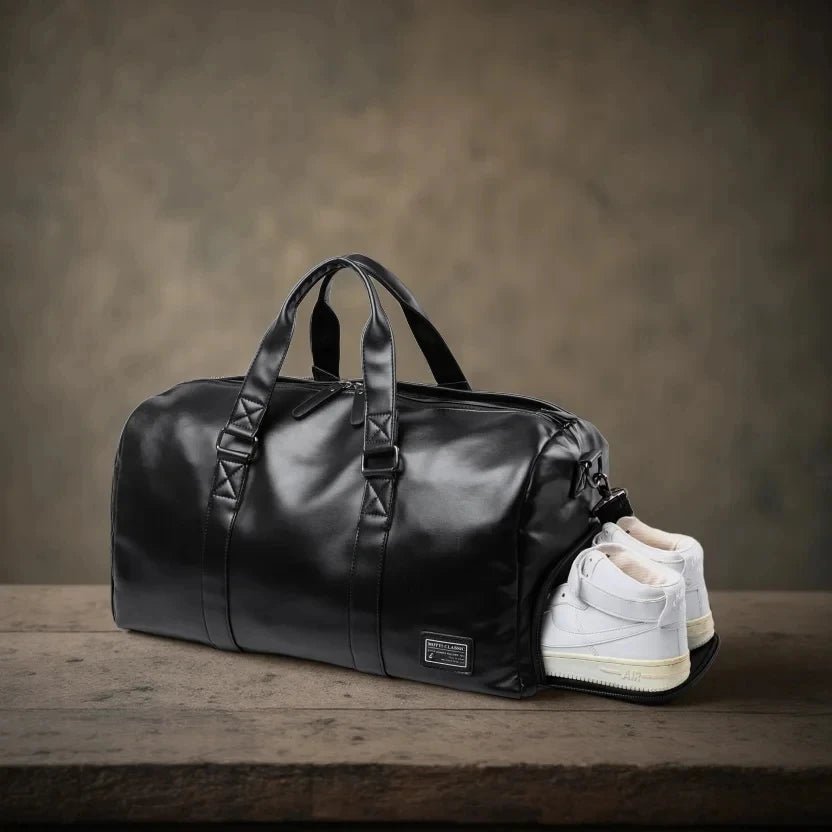 MATE ELAN Men Leather Travel Duffel Bag - WIVAStore