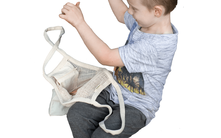 Mesh & Fabric Tote Bag - WIVAStore