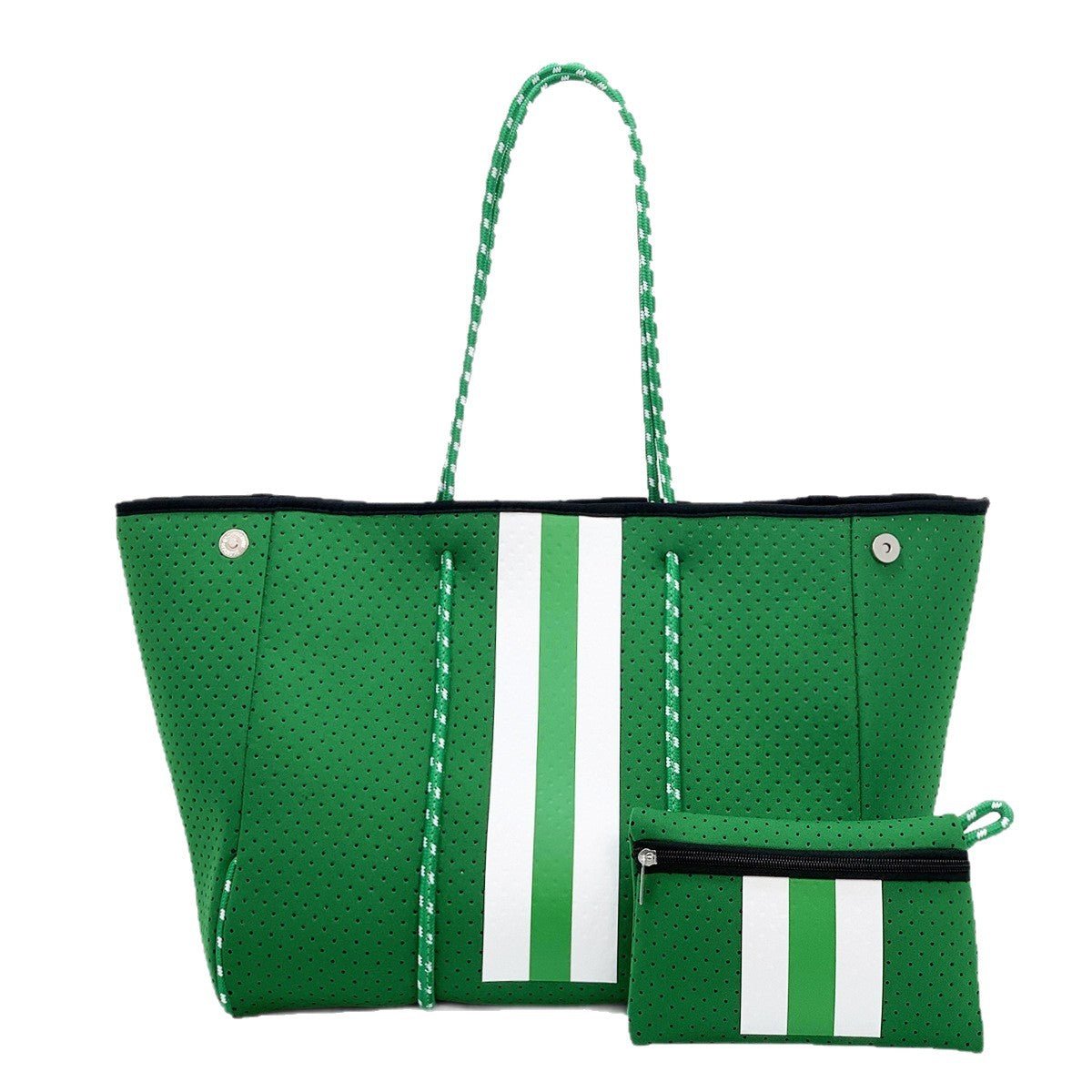 Neoprene Perforated Beach Bucket Bag – Two - in - One Mother - Child Tote, Large Swimming Sand - Proof Purse - WIVAStore