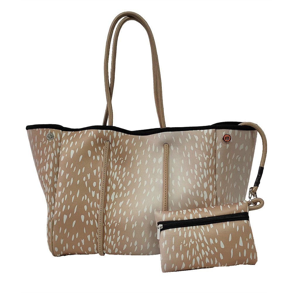 Neoprene Perforated Tote Set – Mother - Child Beach Bag, Water - Resistant Gym & Swim Duffle - WIVAStore