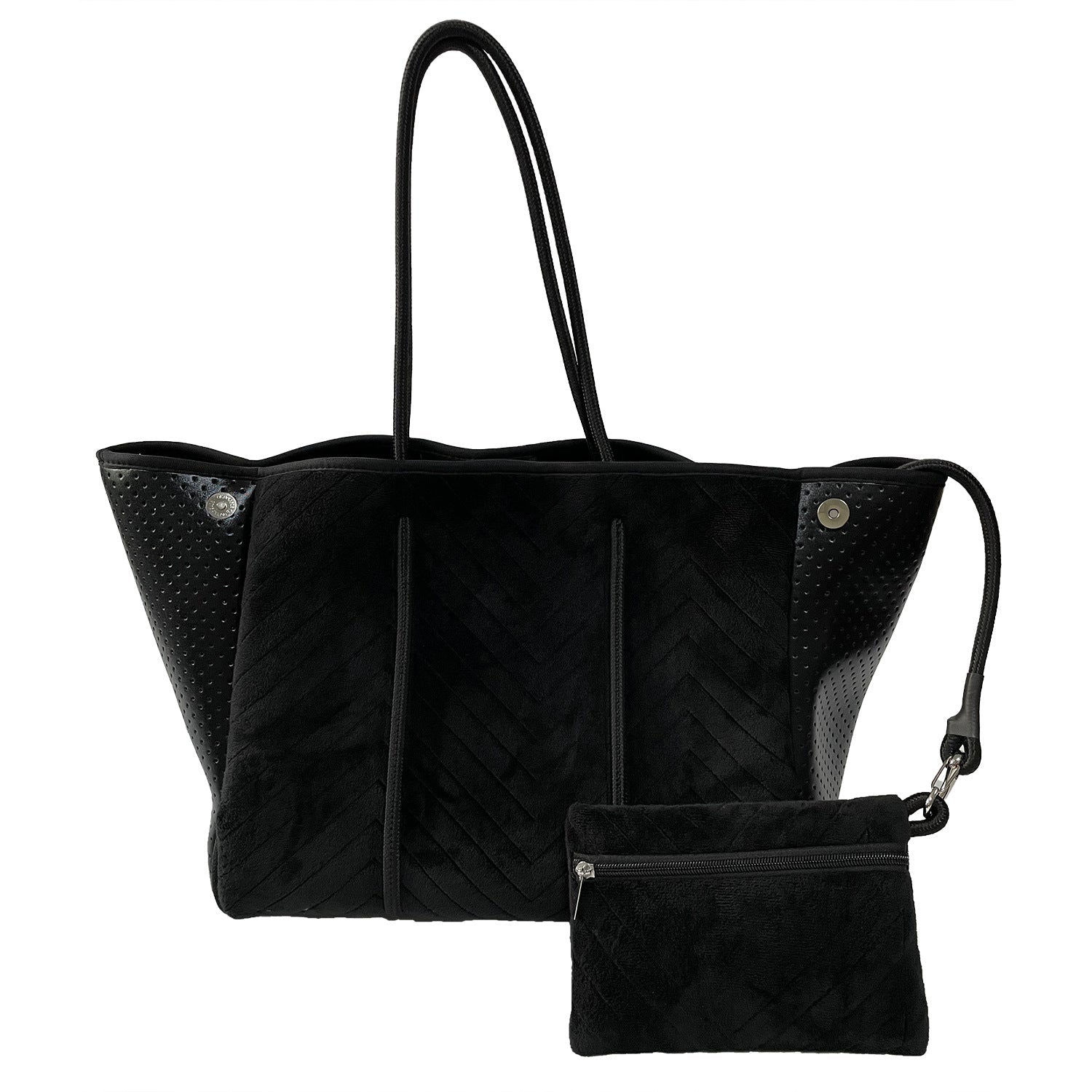 Neoprene Perforated Tote Set – Mother - Child Beach Bag, Water - Resistant Gym & Swim Duffle - WIVAStore