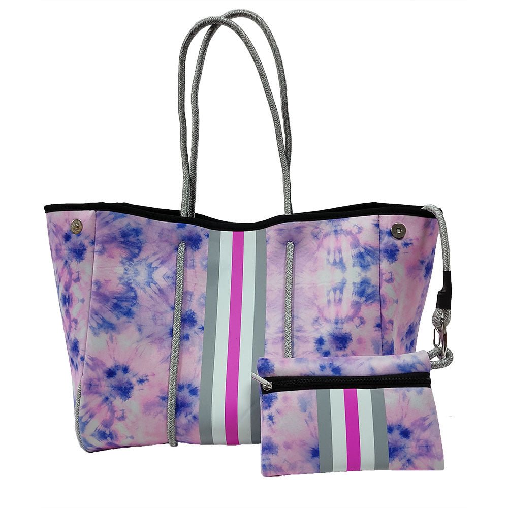 Neoprene Perforated Tote Set – Mother - Child Beach Bag, Water - Resistant Gym & Swim Duffle - WIVAStore