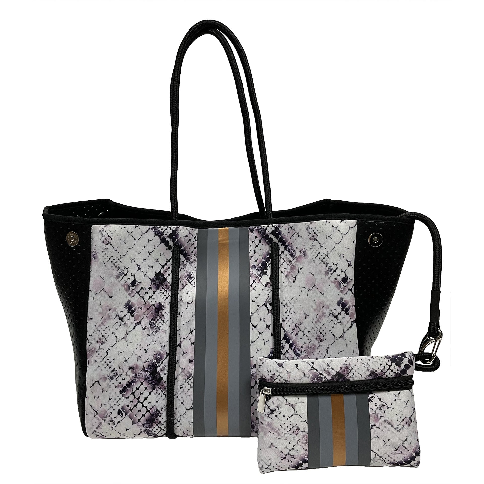 Neoprene Perforated Tote Set – Mother - Child Beach Bag, Water - Resistant Gym & Swim Duffle - WIVAStore