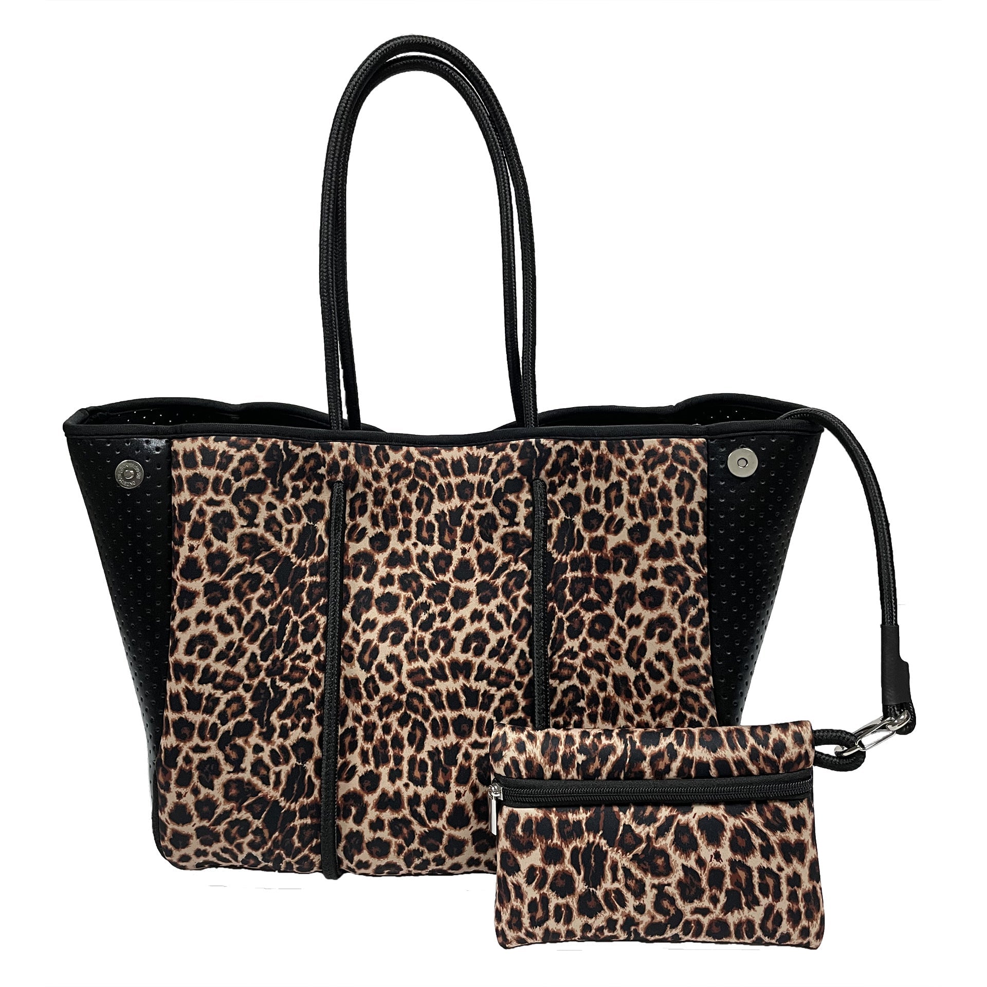 Neoprene Perforated Tote Set – Mother - Child Beach Bag, Water - Resistant Gym & Swim Duffle - WIVAStore
