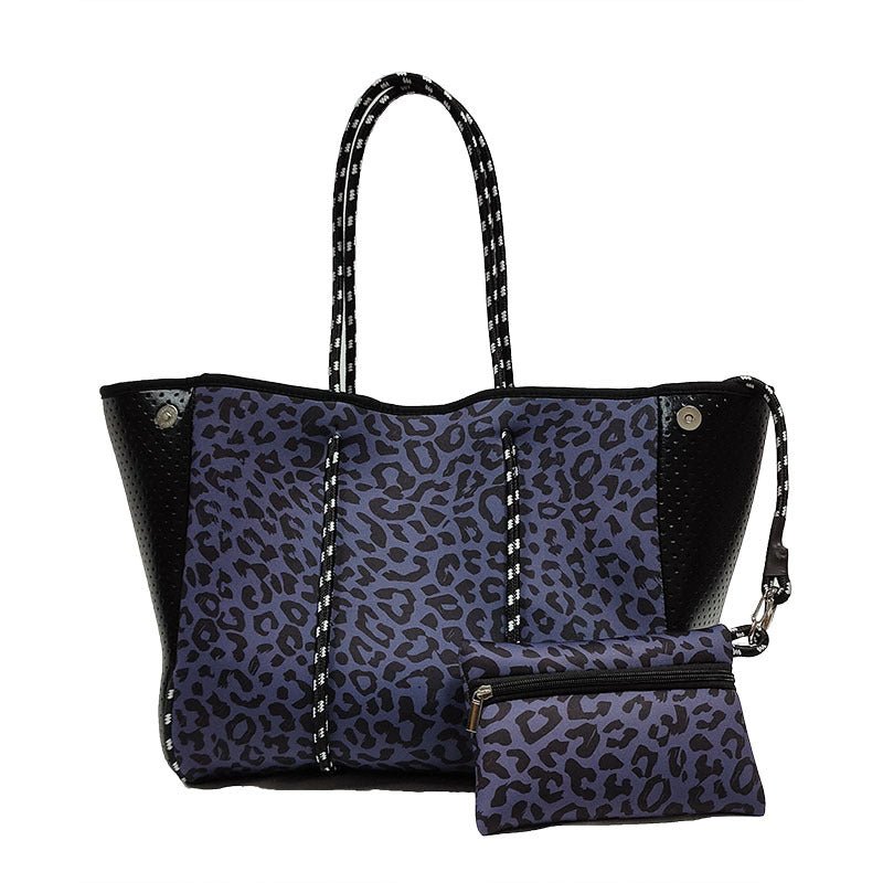 Neoprene Perforated Tote Set – Mother - Child Beach Bag, Water - Resistant Gym & Swim Duffle - WIVAStore
