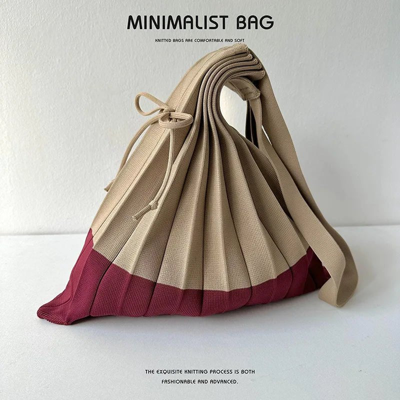 New Knitted Pleats Tote Bag - WIVAStore