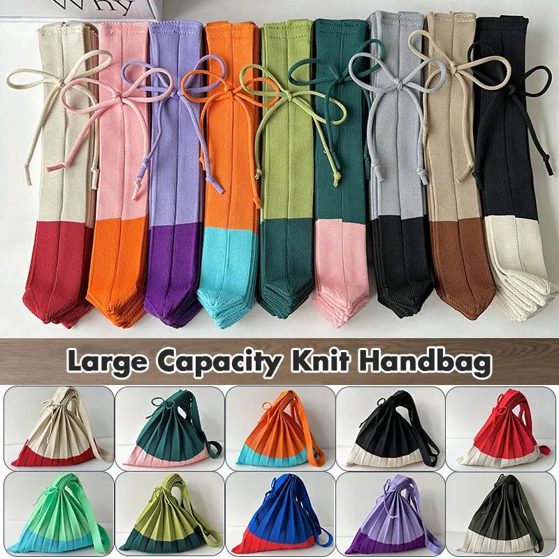 New Knitted Pleats Tote Bag - WIVAStore