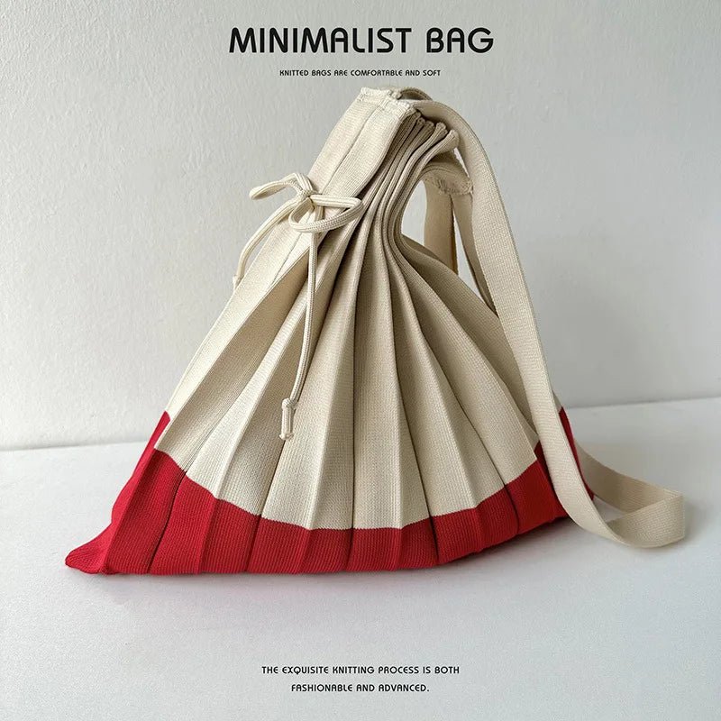 New Knitted Pleats Tote Bag - WIVAStore