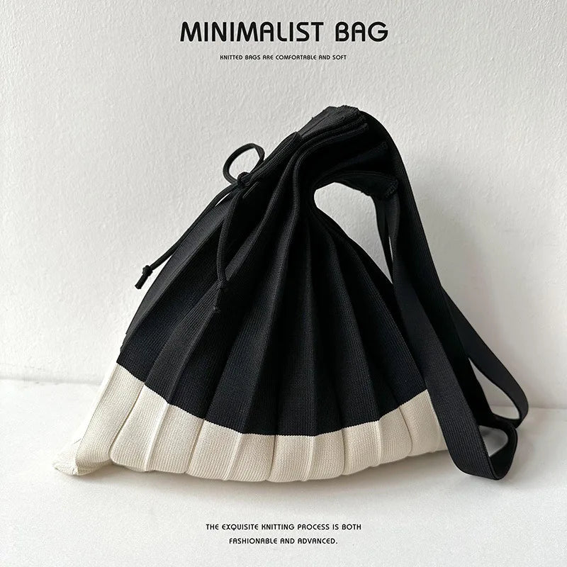 New Knitted Pleats Tote Bag - WIVAStore