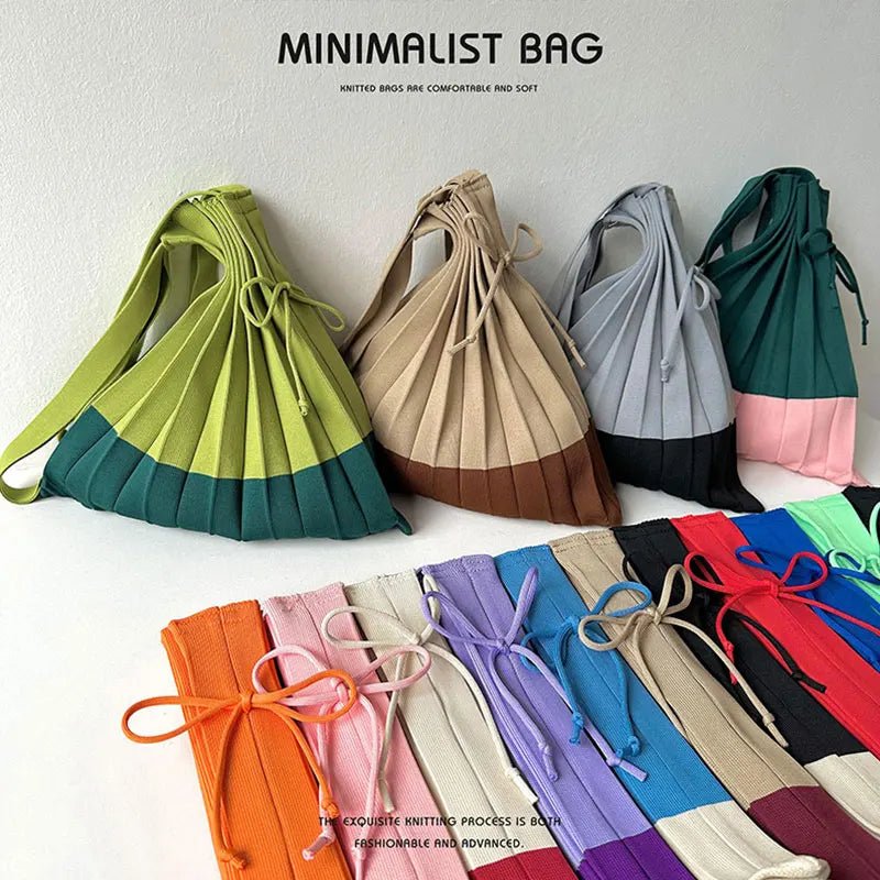New Knitted Pleats Tote Bag - WIVAStore