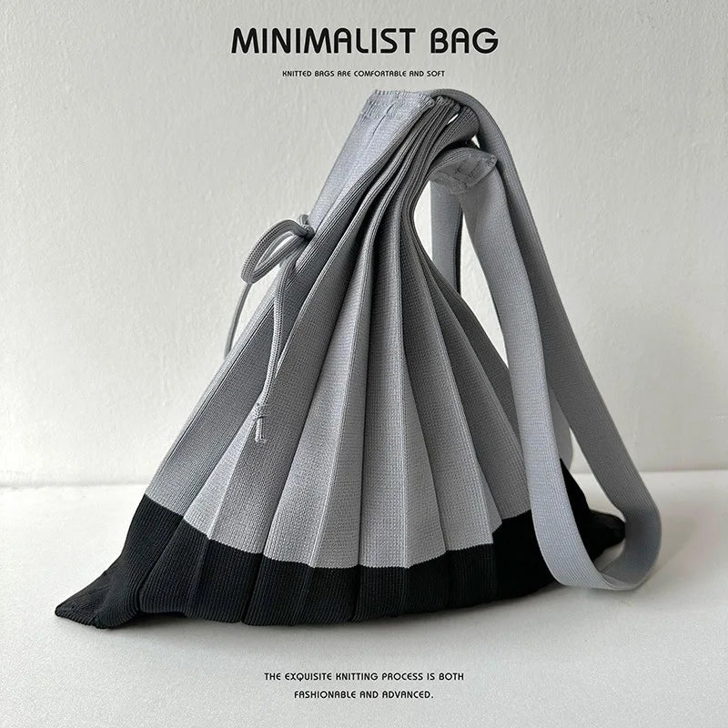 New Knitted Pleats Tote Bag - WIVAStore