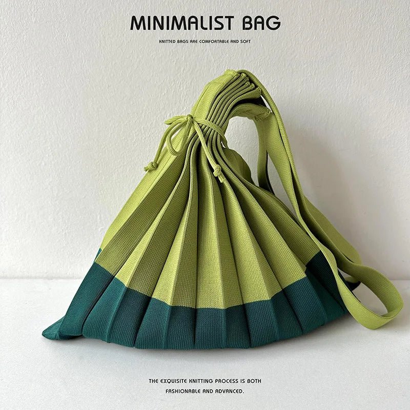New Knitted Pleats Tote Bag - WIVAStore