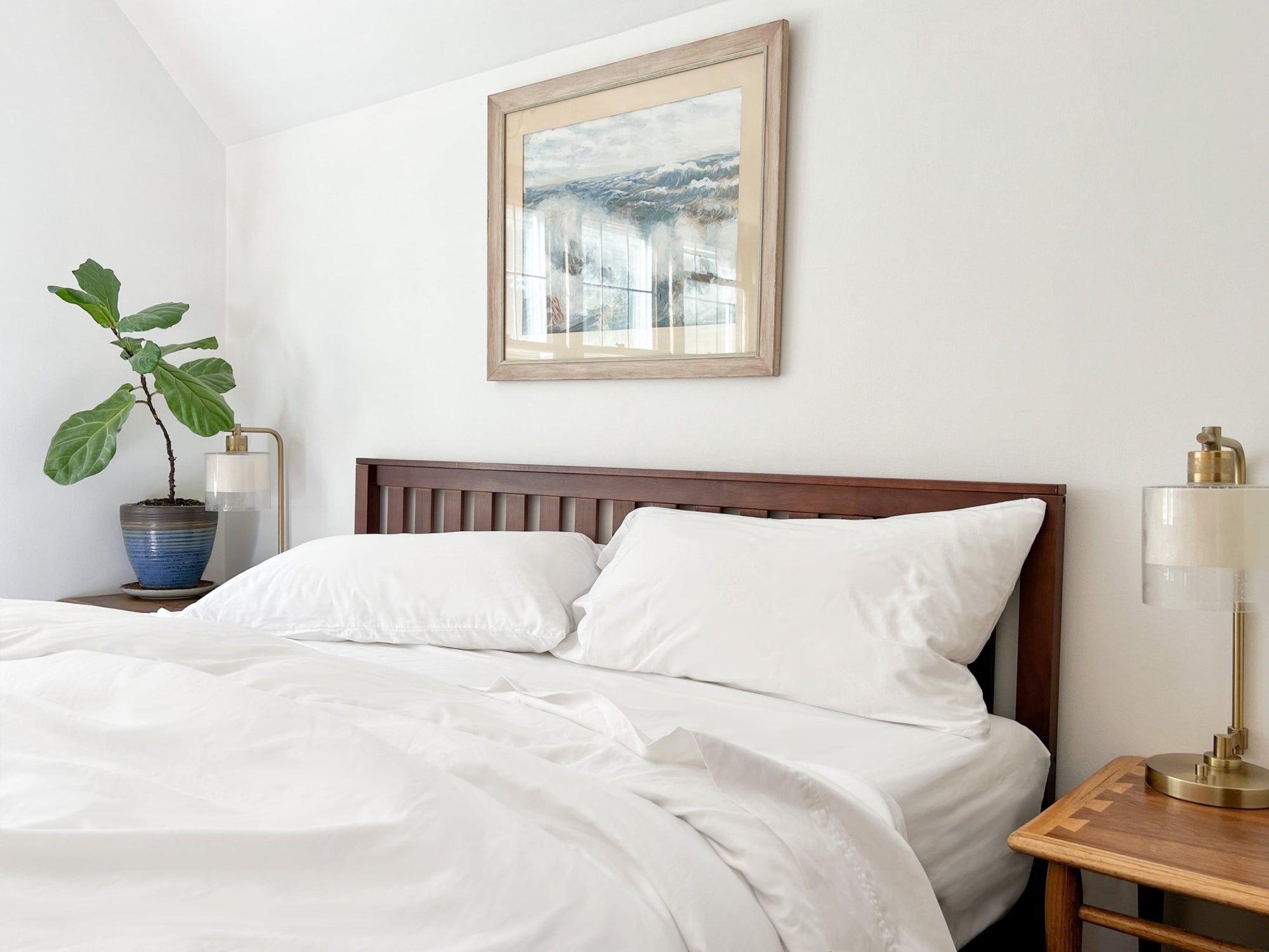 Organic Percale Bed Sheets Set - WIVAStore