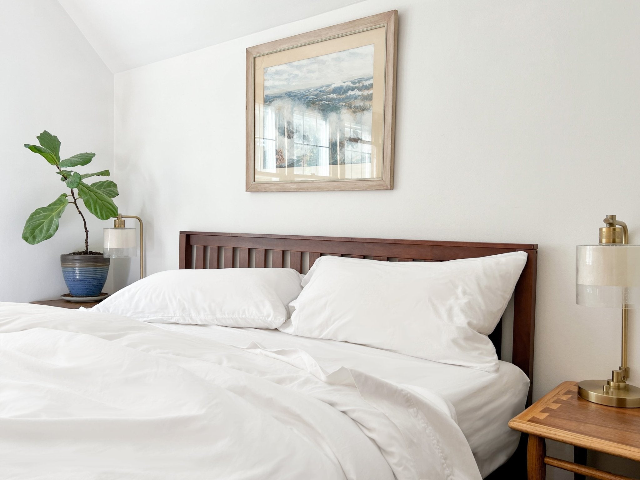 Organic Percale Bed Sheets Set - WIVAStore