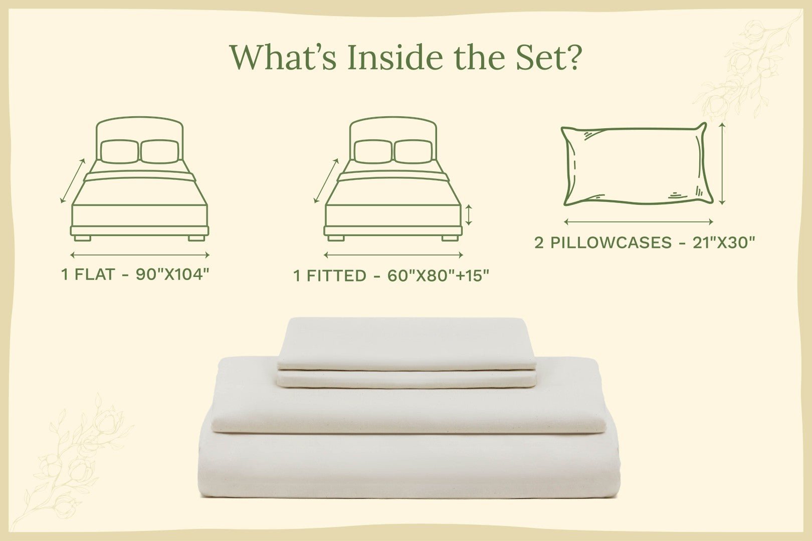 Organic Sateen Bed Sheets Set - WIVAStore