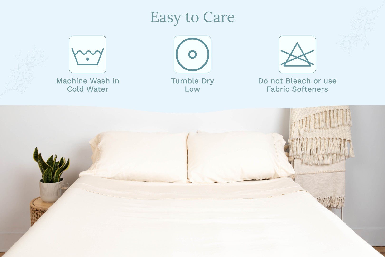 Organic Sateen Bed Sheets Set - WIVAStore