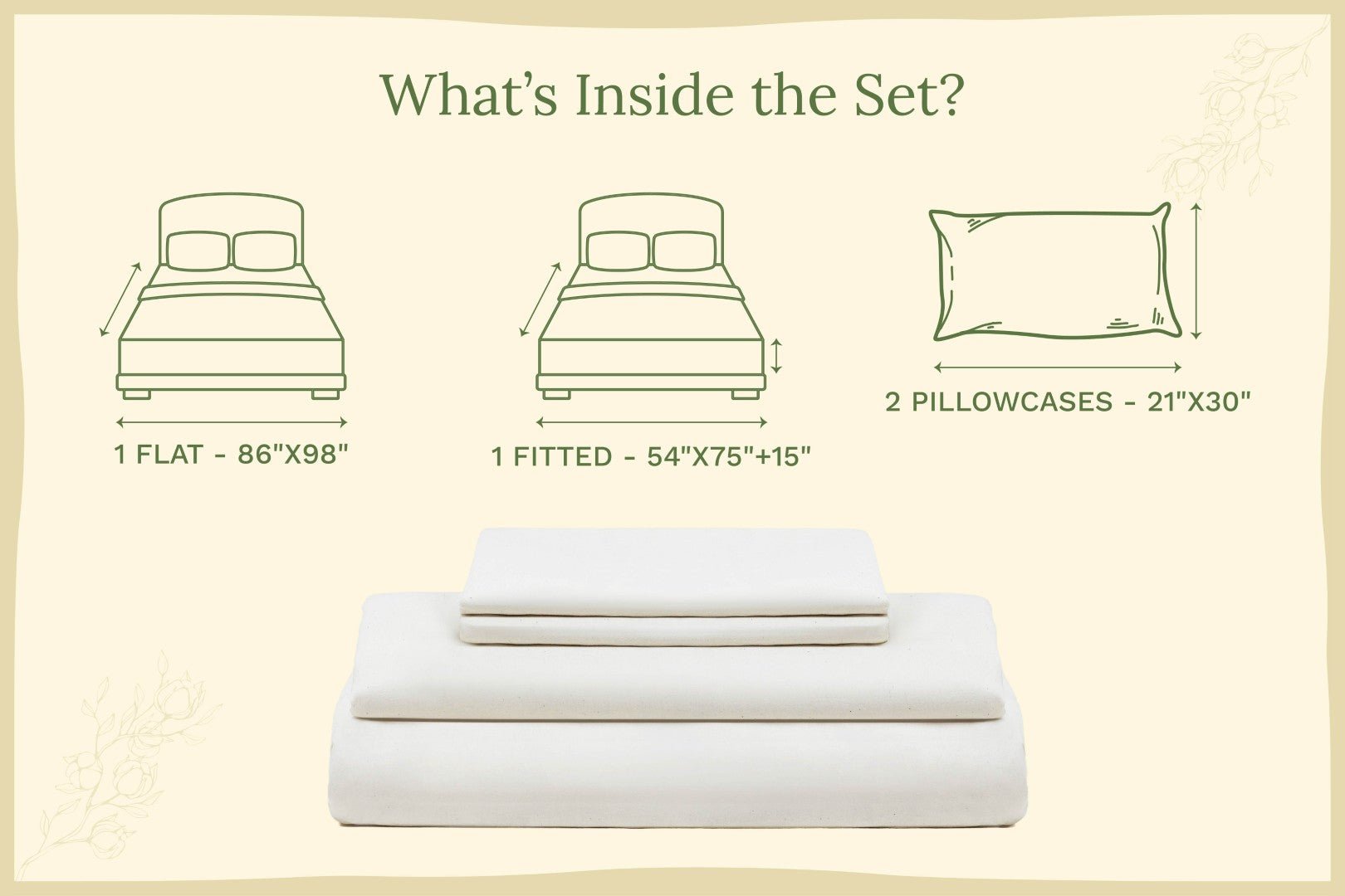Organic Sateen Bed Sheets Set - WIVAStore