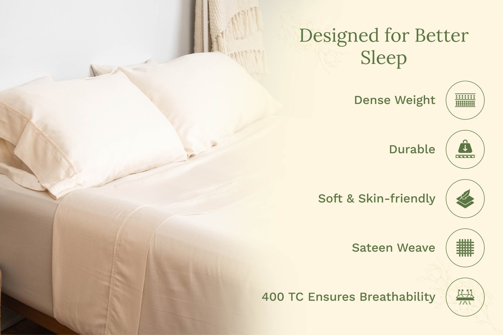 Organic Sateen Pillowcases - WIVAStore