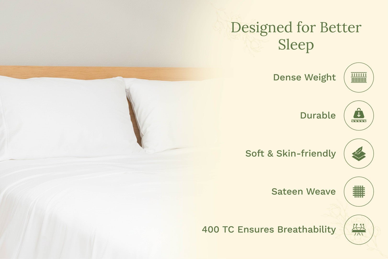 Organic Sateen Pillowcases - WIVAStore