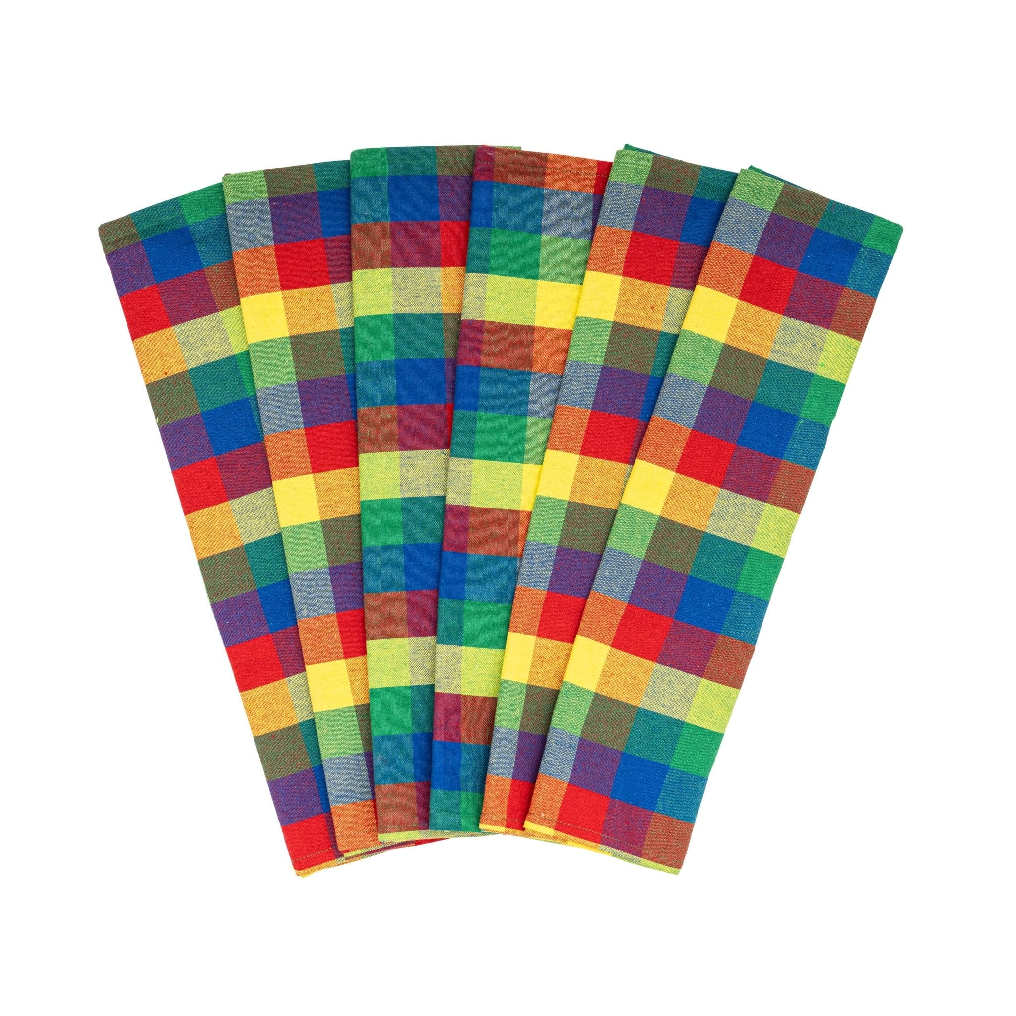 Plaid Kitchen Towels - WIVAStore