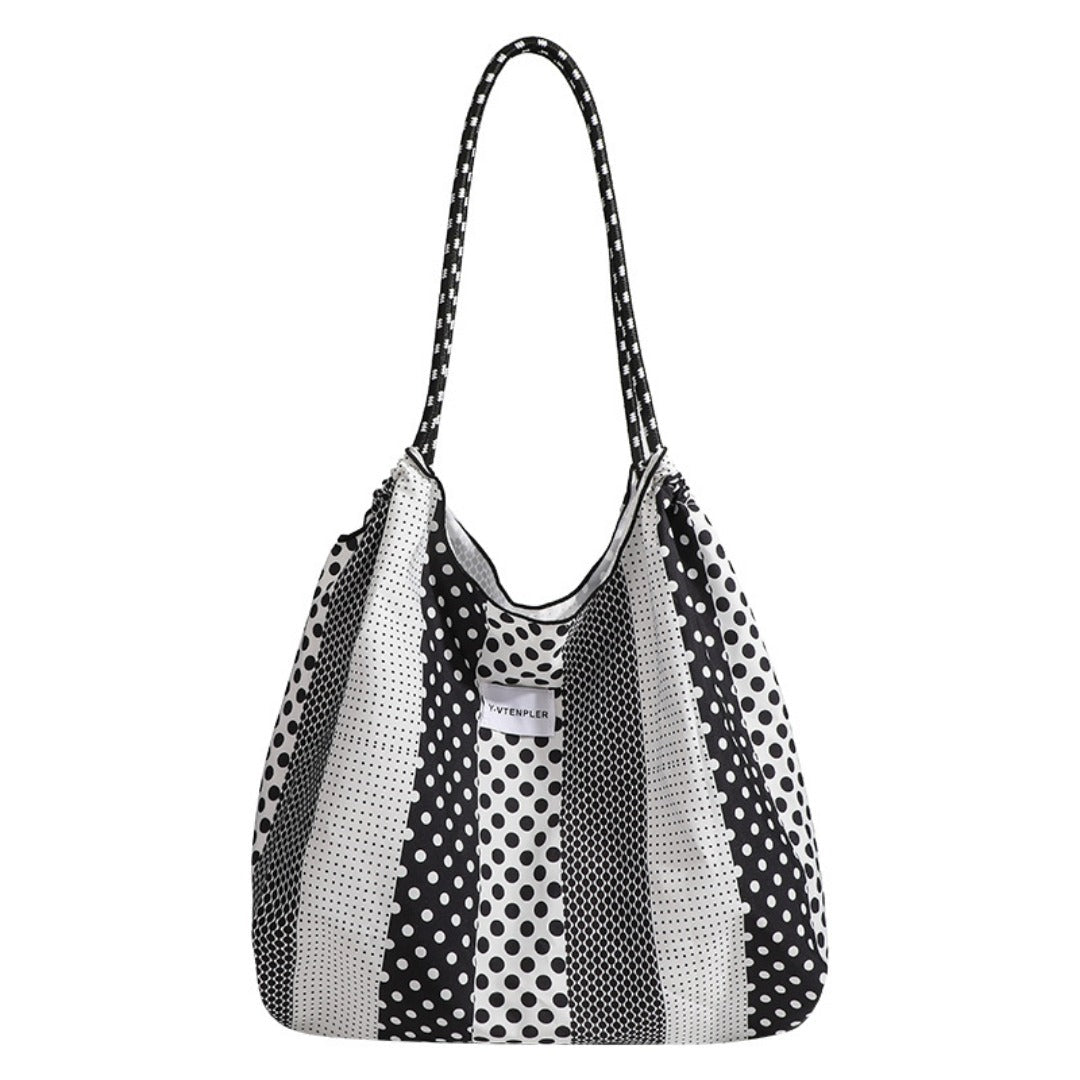 Polka Dot Tote Bag - Versatile & Portable Shoulder Bag, Large - Capacity Environmentally Friendly Hobo Bag for Women - WIVAStore