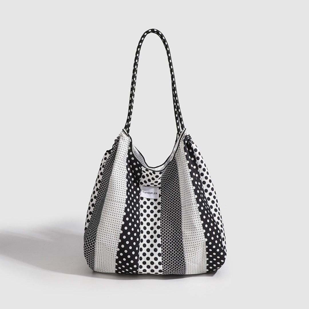 Polka Dot Tote Bag - Versatile & Portable Shoulder Bag, Large - Capacity Environmentally Friendly Hobo Bag for Women - WIVAStore