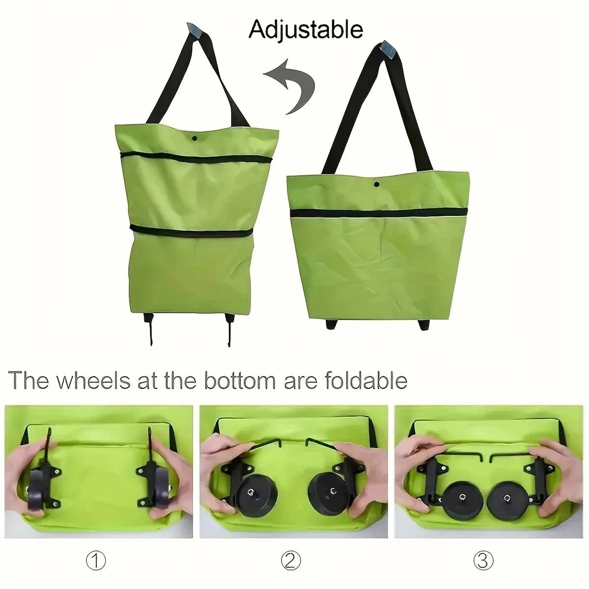 Portable Foldable Shopping Cart Supermarket - WIVAStore