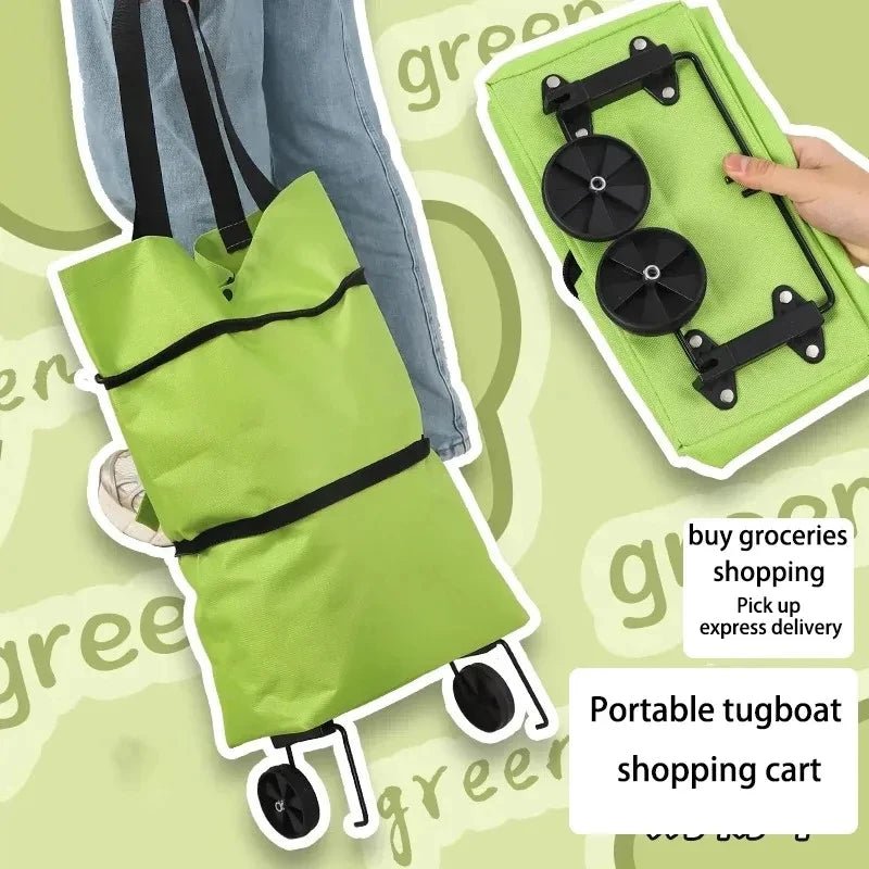 Portable Foldable Shopping Cart Supermarket - WIVAStore