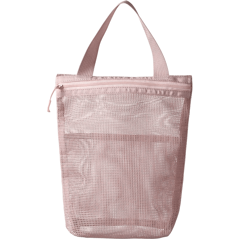 Portable Toiletry Bag with Handy Handle Large Capacity Mesh Toiletry - WIVAStore