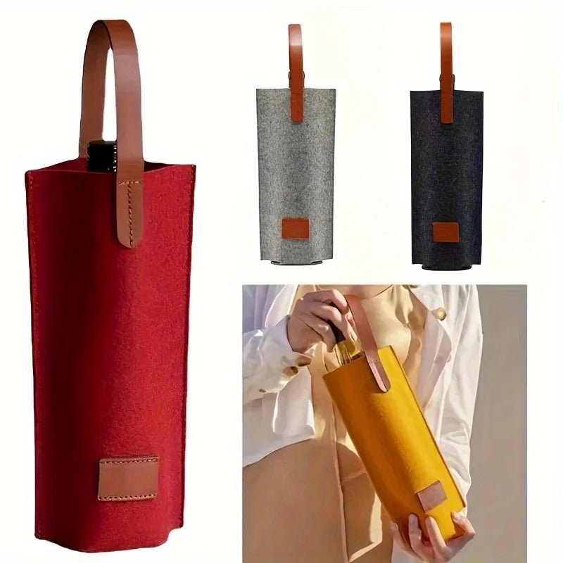 Reusable Felt Wine Tote Bag - WIVAStore