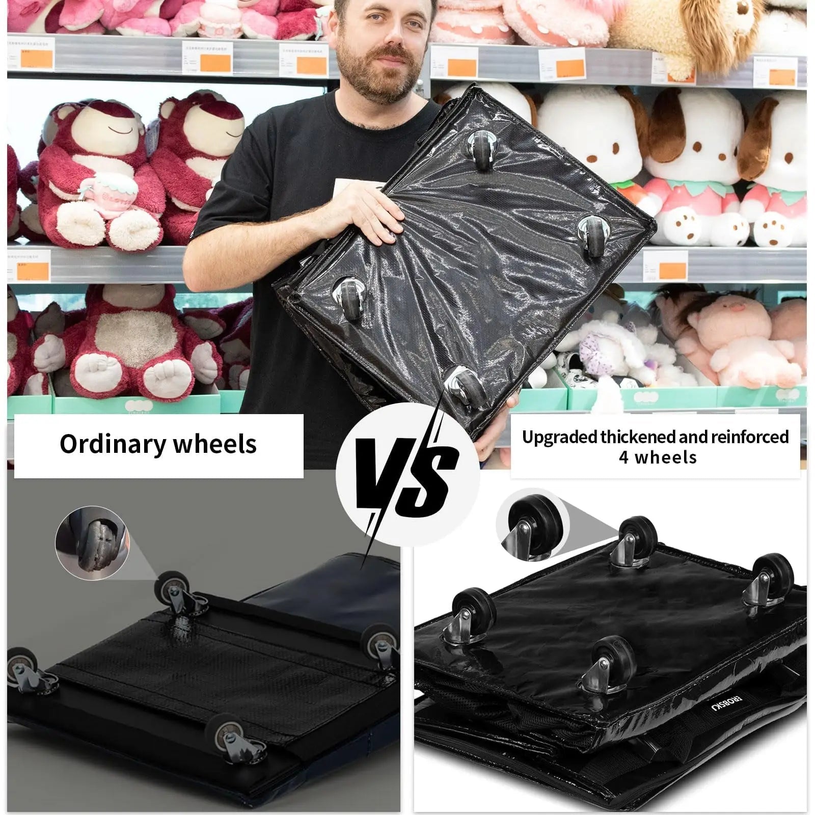 Reusable shopping bag with wheels - WIVAStore